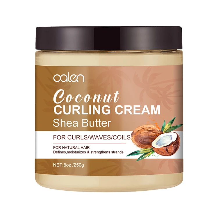 

Private Label Coconut Scent Moisturizer Hair Curl Defining Cream Styling Cream Curl Cream for Curl Hair