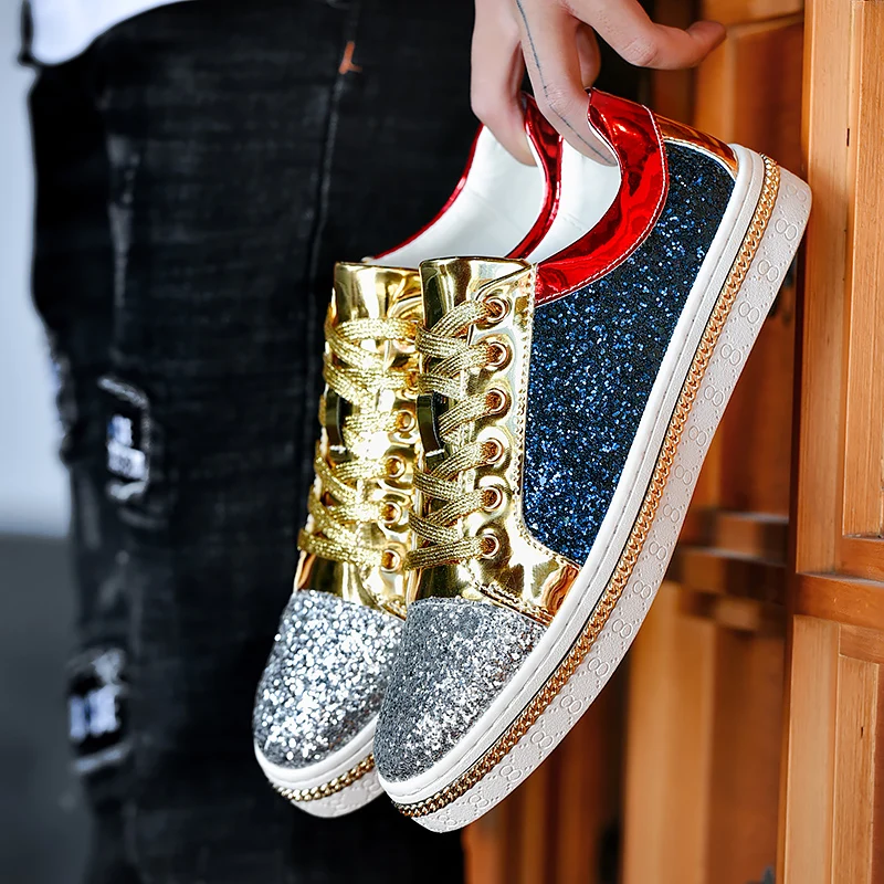 

2021 new European fashion brand men's shoes wild trend European fashion luxury leather men's casual shoes, Customized color