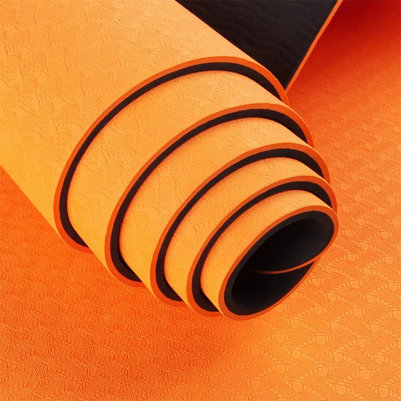 

Non Slip Yoga Mat for Beginner and All Level Eco & Knee FriendlyNO-Latex, Anti-tear TPE Cushion Easy to CleanFitness Mats for, Blue,green,yellow,red,pink,black,gray ,etc