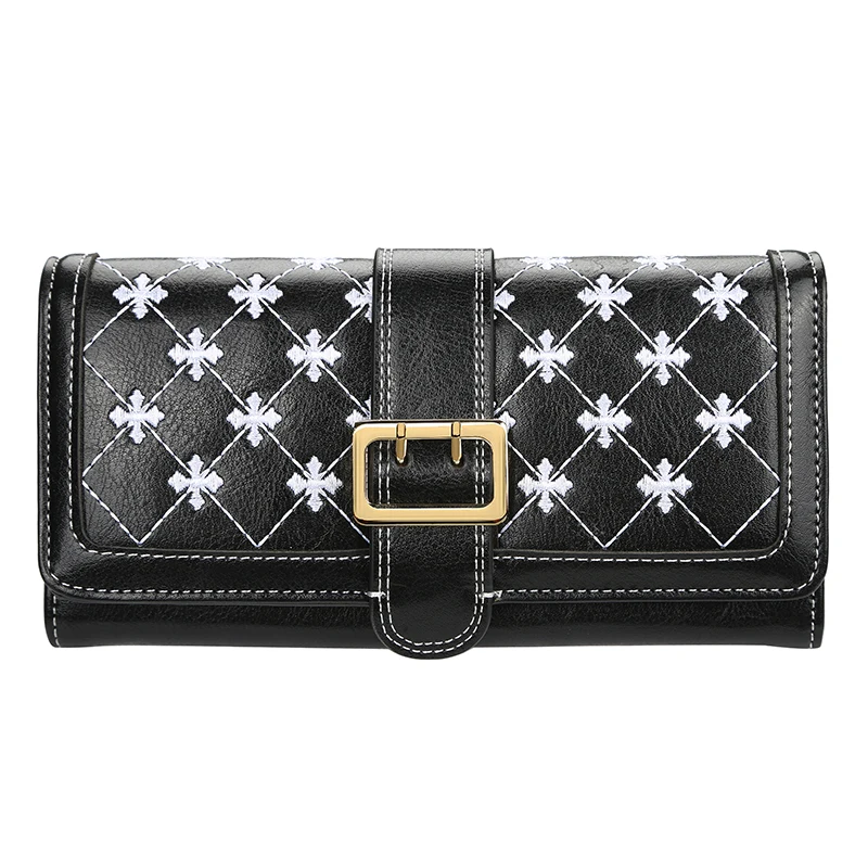

korea fashion lady wallet handpurse embossed logo with metal dompet wanita