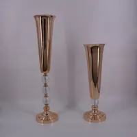 

2019 Metal Gold Flower Vases Decorative Modern Vase Wedding Centerpieces For Wedding Decoration,Table Centerpiece Decoration