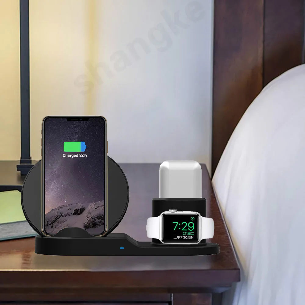3-in-1 wireless charger bracket QI wireless charging dock