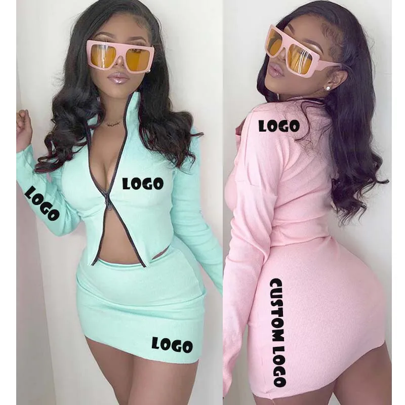 

Free Shipping dresses women long sleeve body-conscious dress women fashion stylish clothing two piece suit