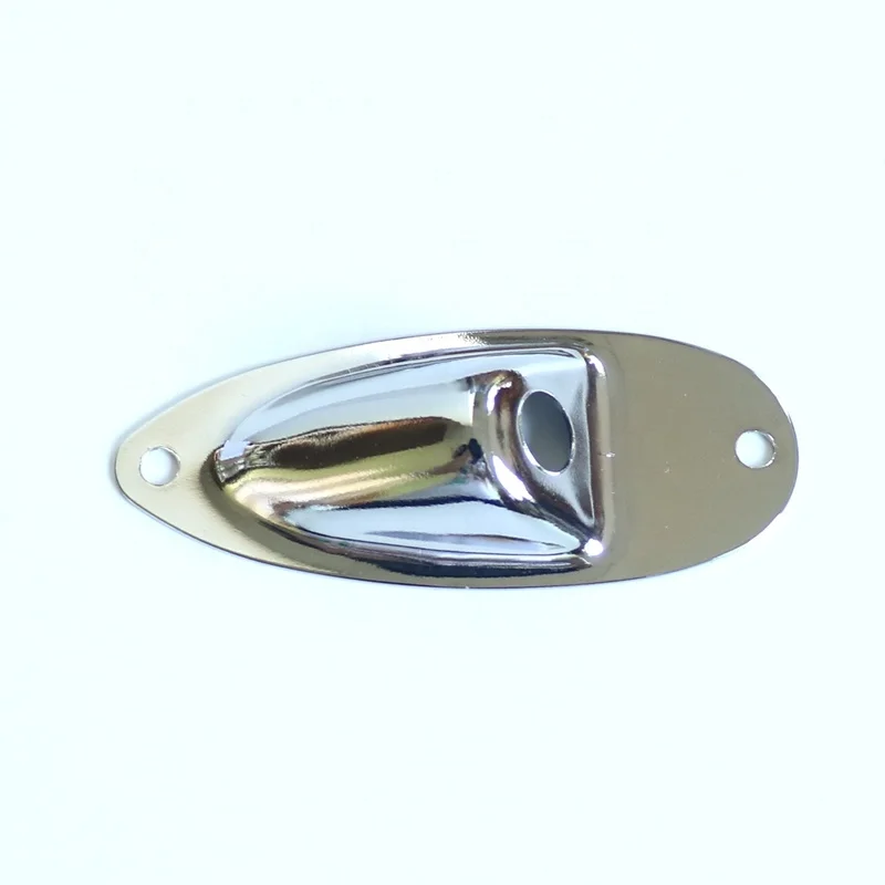 

Donlis Boat Style Guitar Jack Plate for strat style guitars from guitar parts supplier in China, Chrome