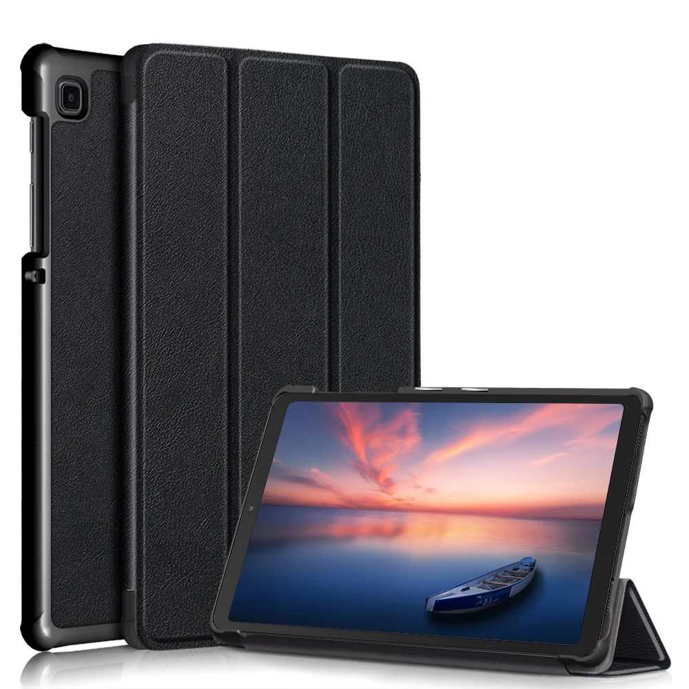 

Tri-fold PU Leather PC Tablet Protective Smart Cover for Samsung Galaxy Tab A7 Lite Case 8.7 Inch T220 T250 2021