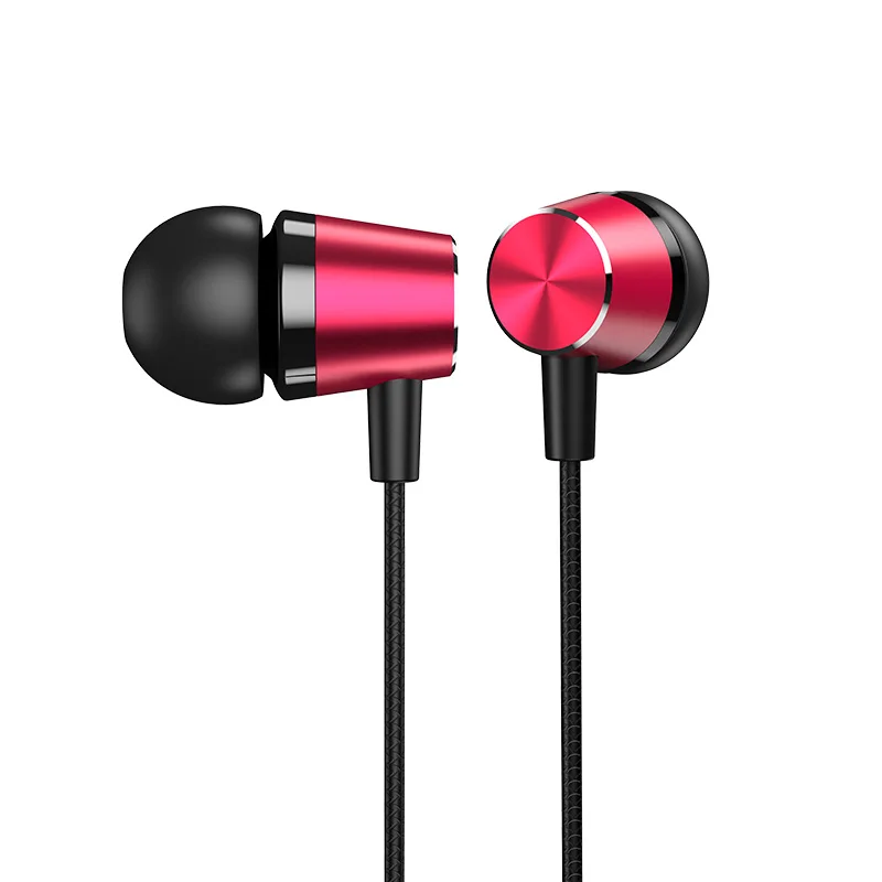 

trending 2020 new products wired earphones gaming headset headphones Earphone earbuds, Black red