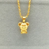 

2020 rat new mouse pendant Vietnamese gold imitation gold fashion belt pendant female pendant accessories jewelry