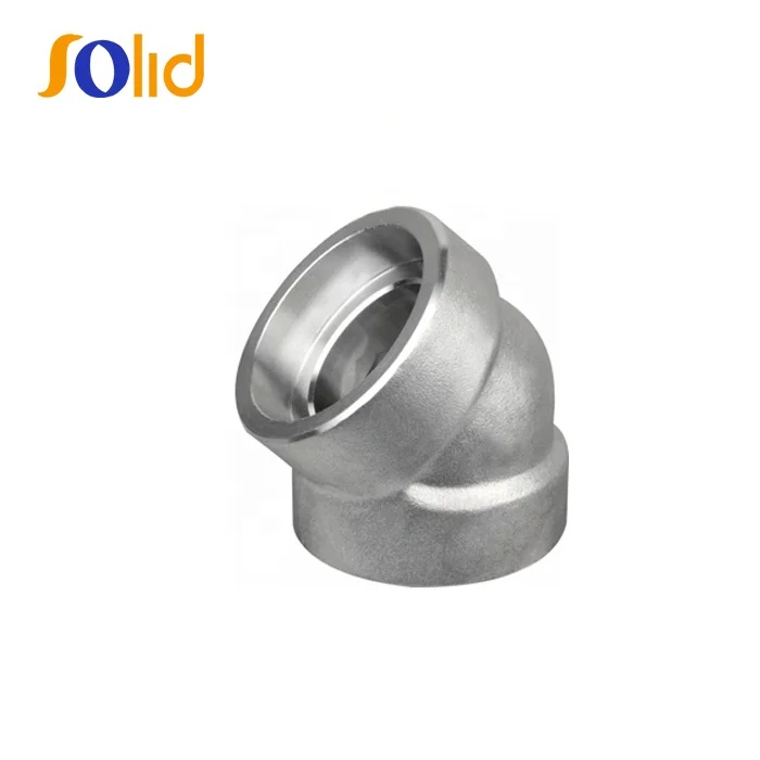 ASME B 16.11 3000lbs ASTM A105 High Pressure Steel Forged Socket Weld Pipe Fittings