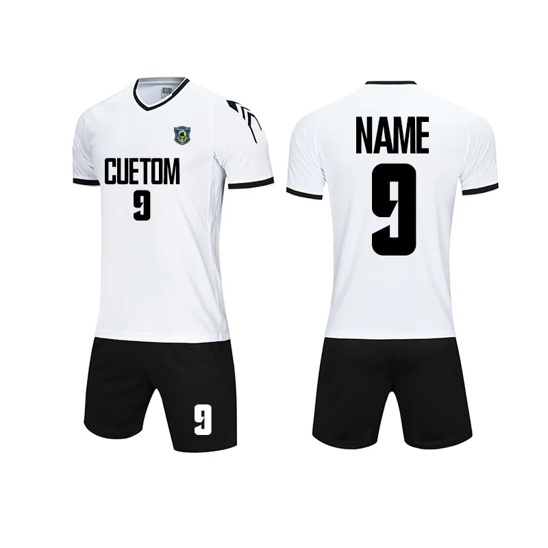 

Custom Printed Soccer Jersey Soccer Jersey Uniform Set Blank Football Wear Suit, Can be custom