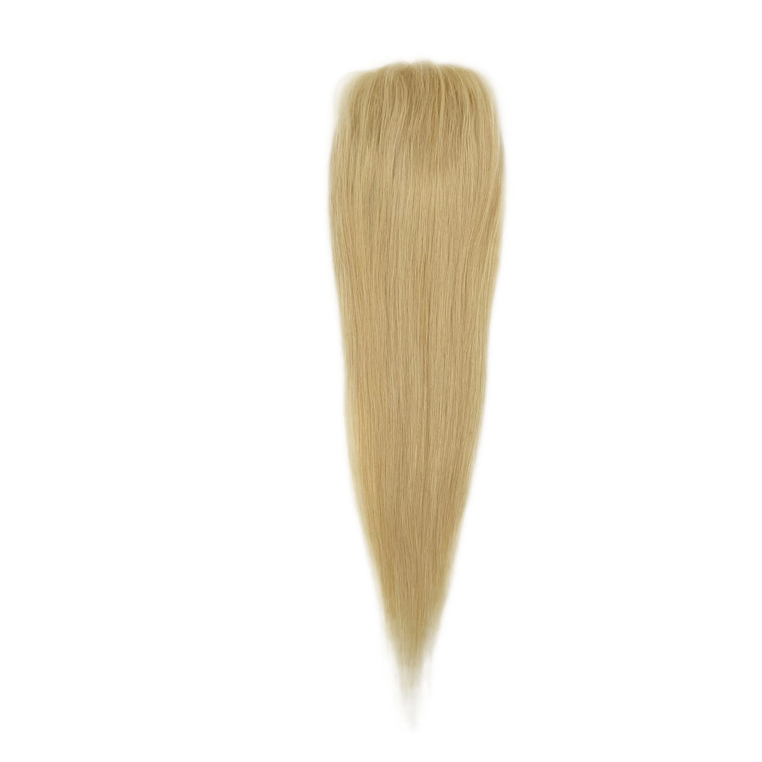 

Silk Base Blonde Women Toupee Hairpieces Natural Hairline Clip in Topper Human Hair with Human for Women