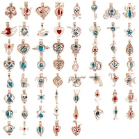 

Amazon hot sale pearl bead cages pendant for DIY jewelry making