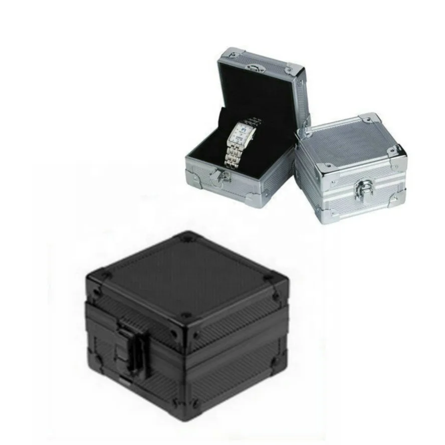

best-seller silver and black luxury aluminum single watch box watch winder watch case box From Manufacturer,China