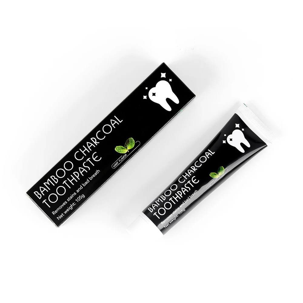 

CE Approved Fresh Mint Organic Activated Coconut Charcoal Toothpaste Private Label For Teeth Whitening, Charcoal black