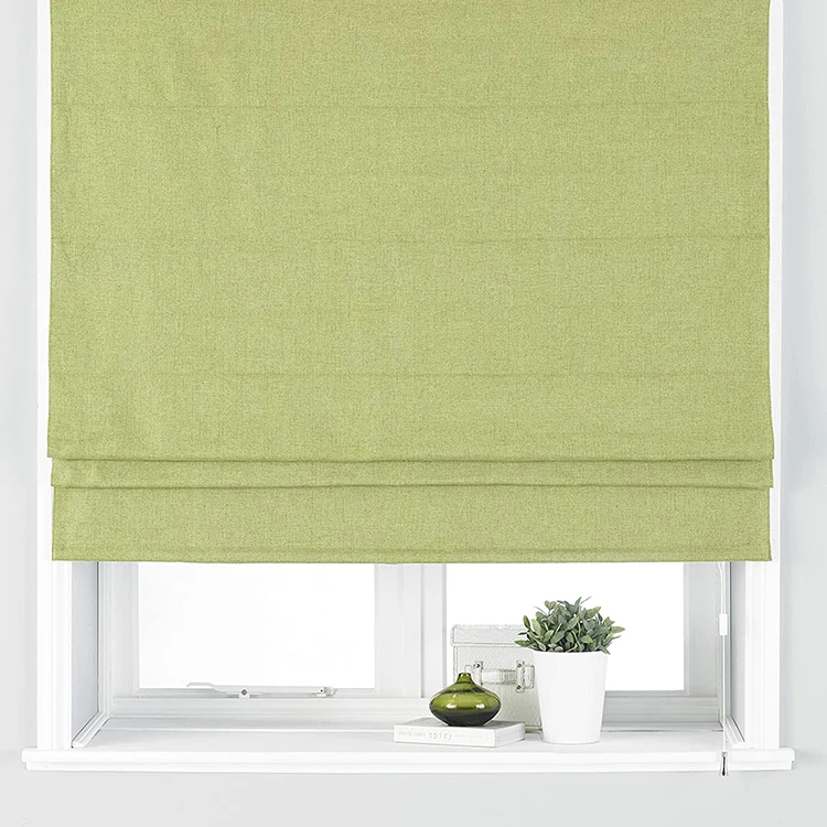 

China High Quality Manual Adjustable Bedroom Fabric Roman Blinds Curtain, Customer's request