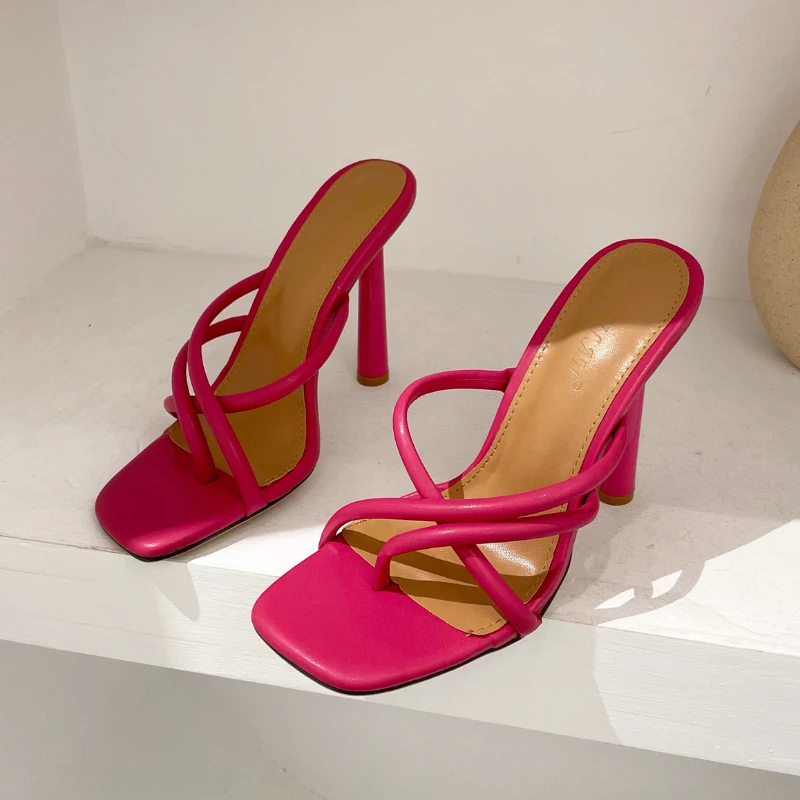 

Escarpin Sexy Open Toe Summer Fashion Sandals 2021 Hot Pink heels, White, black, rosy