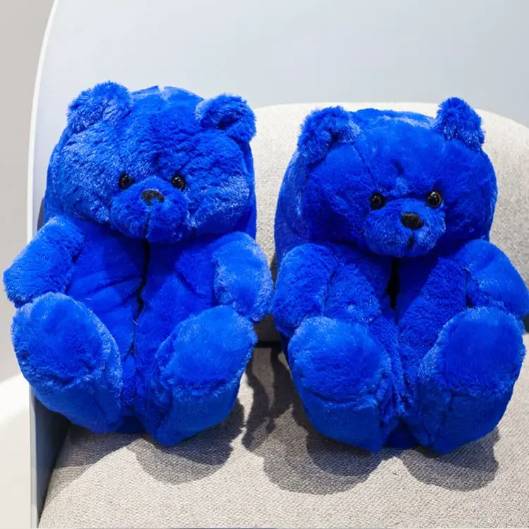 

Factory direct sales high quality teddy bear slippers bear slippers teddy bear slippers plush, Picture