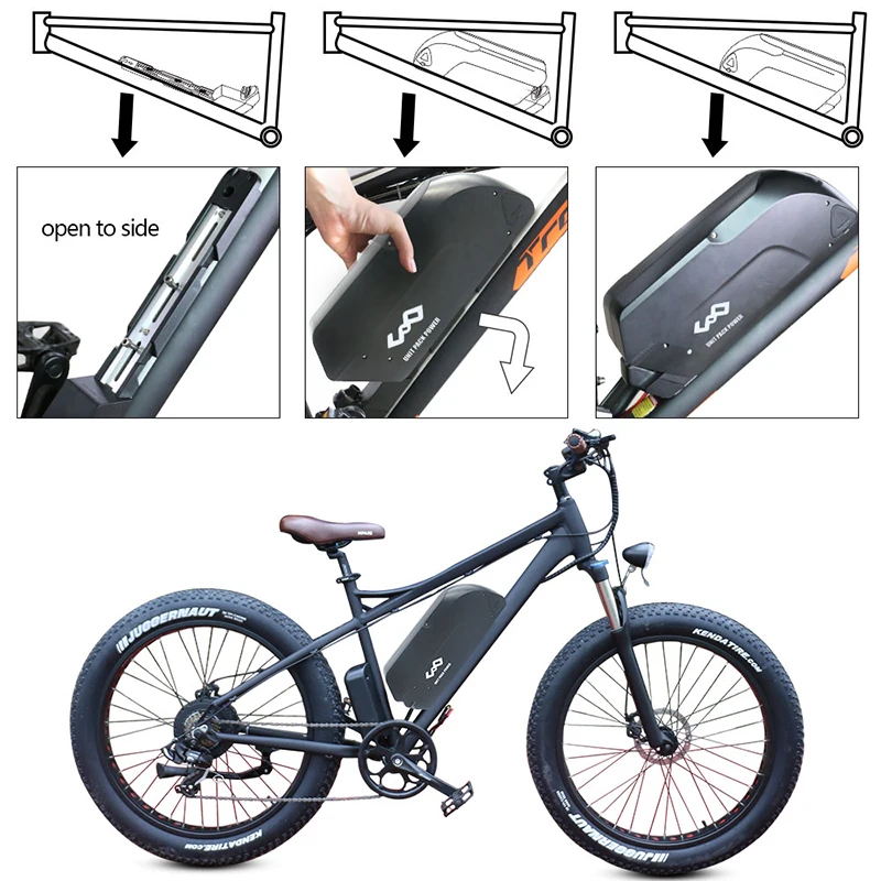 Tiger Shark 18650 Bicycle Lithium Batteries 48v 13ah 14.5ah 16ah 17.5ah