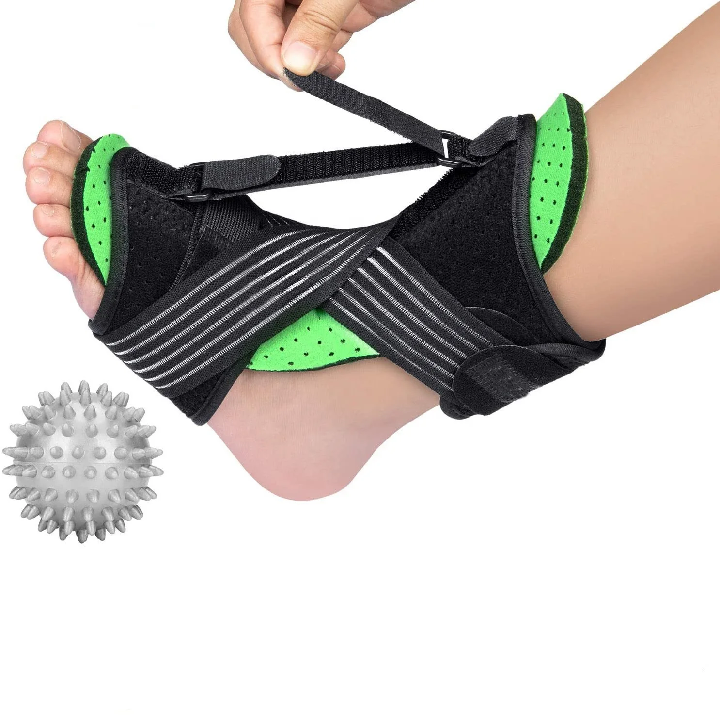 

New upgraded Blue Night Splint for Plantar Fascitis, AiBast Multi Adjustable Ankle Brace Foot Drop Orthotic Brace for Plant