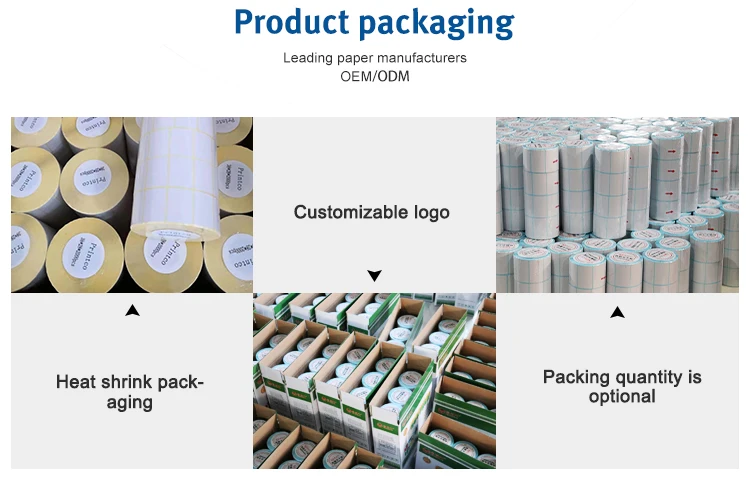 custom thermal sticker paper roll hot sale label paper factory price