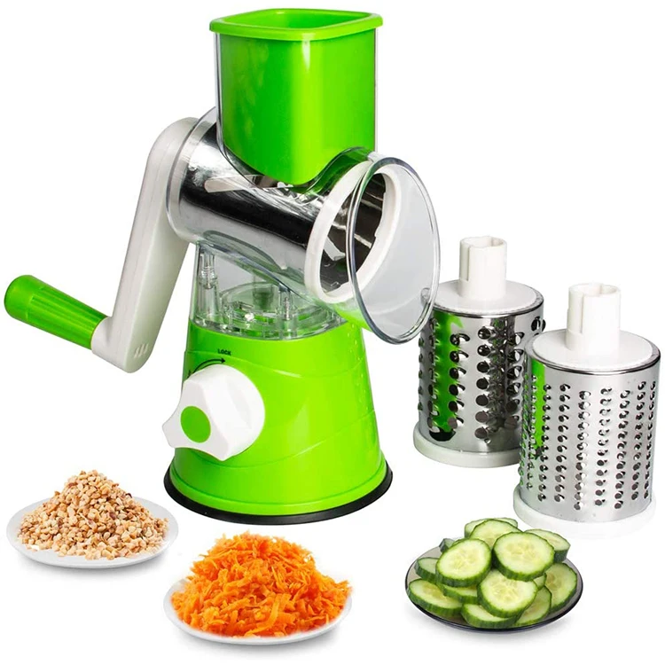 Multi-function Manual Slicer Vegetable Mandoline Shredder Cutter Chopper Vegetable Grater with 3 Inner Adjustable Blades