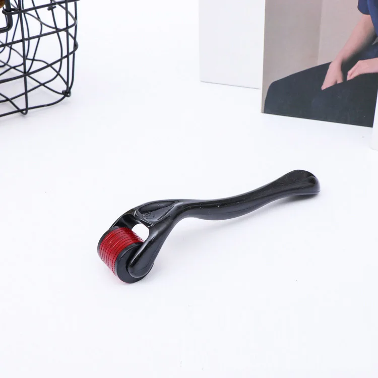 

Private Label High Quality 4 In 1 Dermarroller Facial Skin Therapy For Body And Face Titanium Customize Derma Roller, Black+red