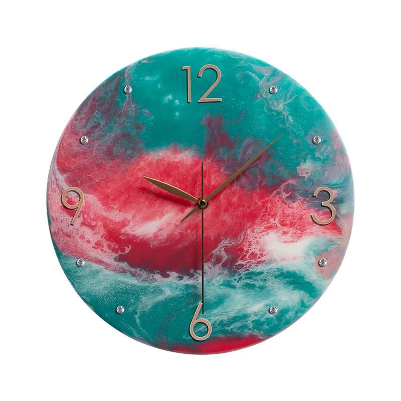 

Relife Original Art Wall Clock Pour Clocks Modern Splash Paintings Art Decor Clock, Customized color