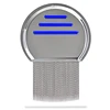 Medical device head lice comb with strong stainless steel pins