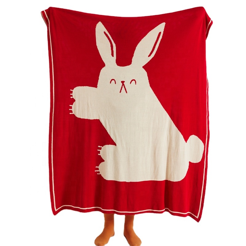 

Luxurious Cotton Super Soft Blanket Decorative Knitted Throw Blanket Wholesale Jacquard Home Decor Nordic Style Sets TTT