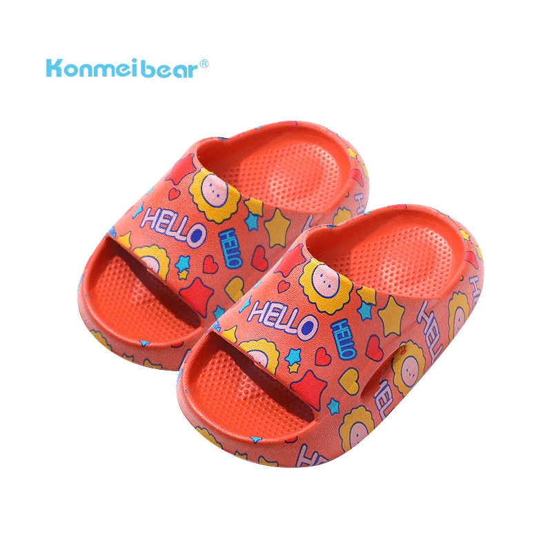 

Factory Direct Sell For Summer Eva Non-slip Children Sun Flower Cartoon Soft Slipper For Kids, Blue/green/pink/black/yellow