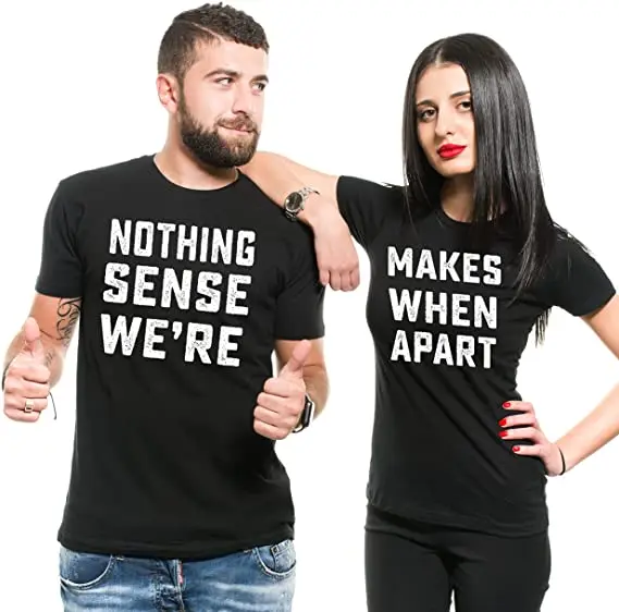 

Custom valentines combed cotton t shirt 100 percent cotton frocks couple tshirt for men and women love with ribbed collars, White/black/green/red/blue