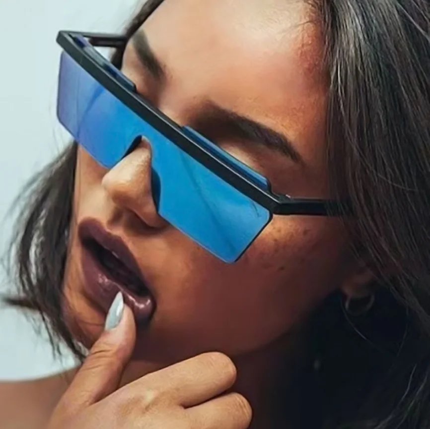 

Rimless Frameless Luxury Shades Sun Glasses lentes gafas de sol 2021 Retro Oversized Big Square Sunglasses For Men Woman