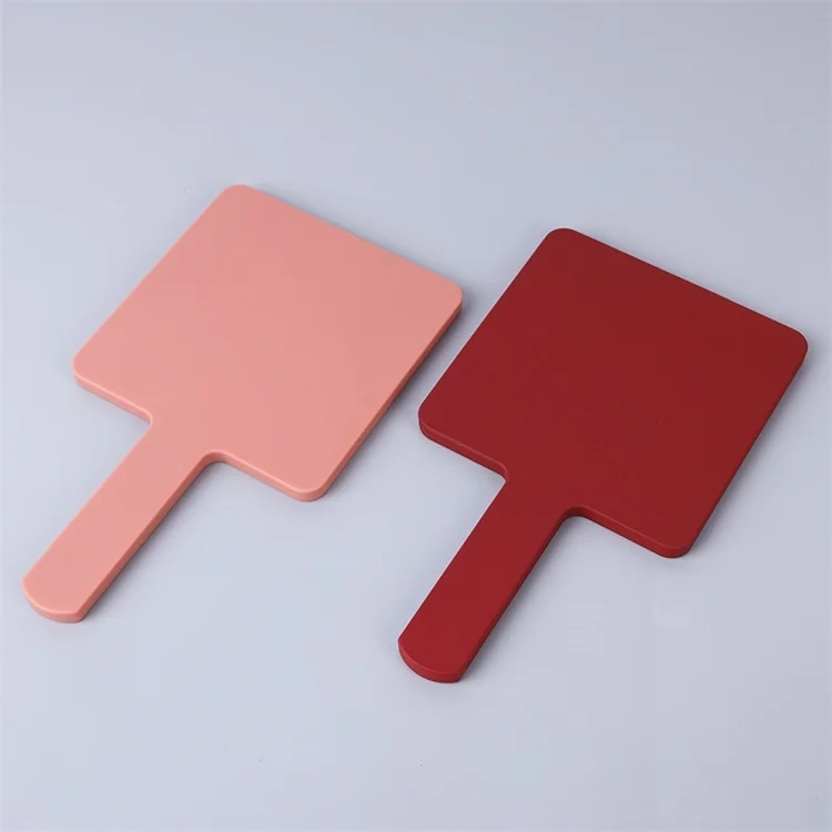 

Square Single Customized Logo Rose Gold Hand Mirror