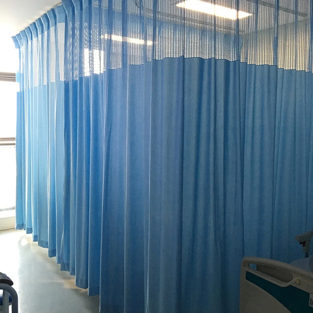 

Hospital Privacy Flame Retardant Divider Curtain with Grommet for Hospital Medical Clinic SPA Lab Cubicle Curtain Divider Screen