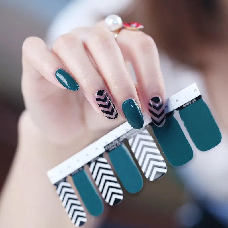 

Nail Polish Strips Gel Stickers Full nail Wraps Glossy Manicure wraps