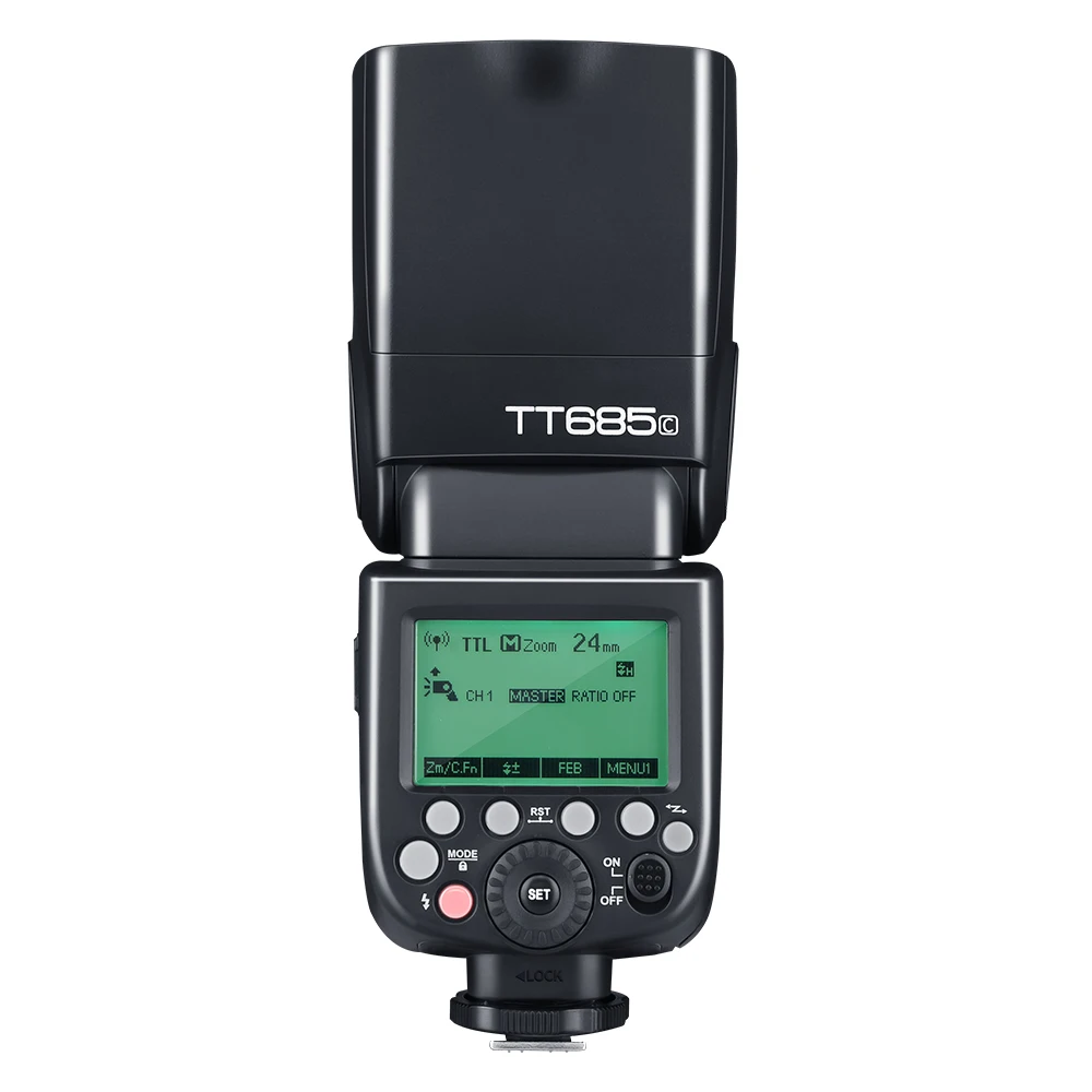 

Godox TT685C Speedlite High-Speed Sync External TTL Flash 1100D 1000D 7D 6D 60D 50D 600D 500D + 6 Gift Kit, Black