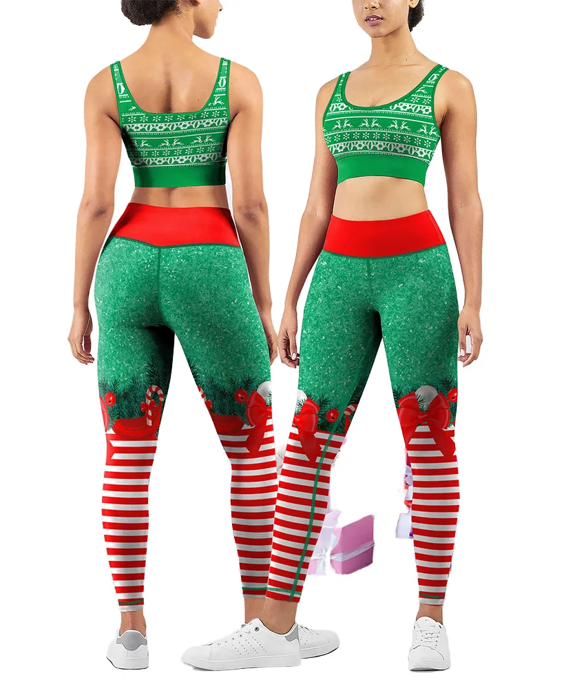 2-Piece Set High-Waisted Athletic型Yoga Set