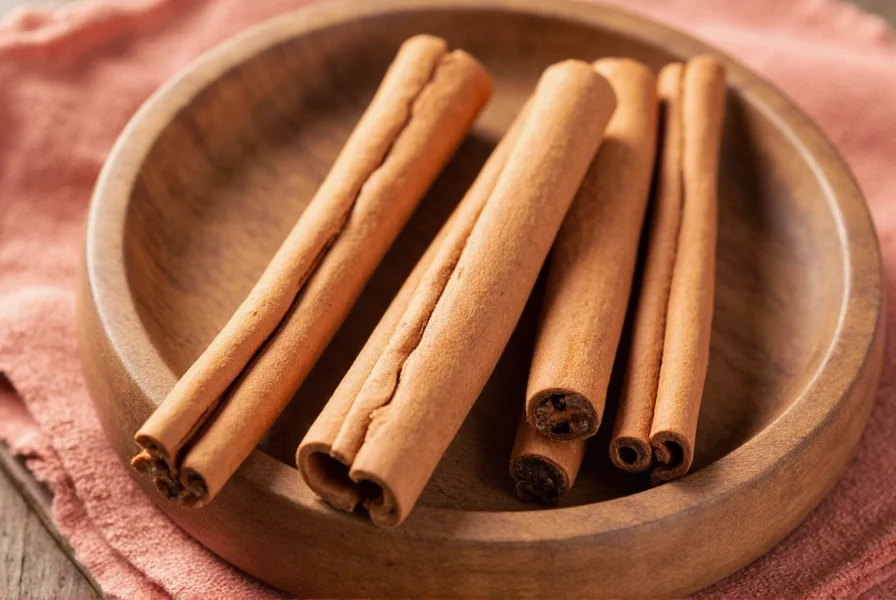 Close-up comparison of Ceylon cinnamon sticks showing their delicate, multi-layered structure versus the thicker single-layer Cassia sticks