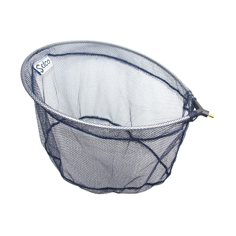 

Oval Net Head Polyester Fiber AL Black Carp Fishing Landing Net