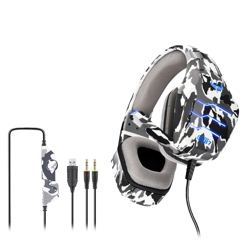 

2020 Best seller USB, 3.5MM Interface Noise Canceling Cool LED Gaming Headphone Headset For Computer/ PC