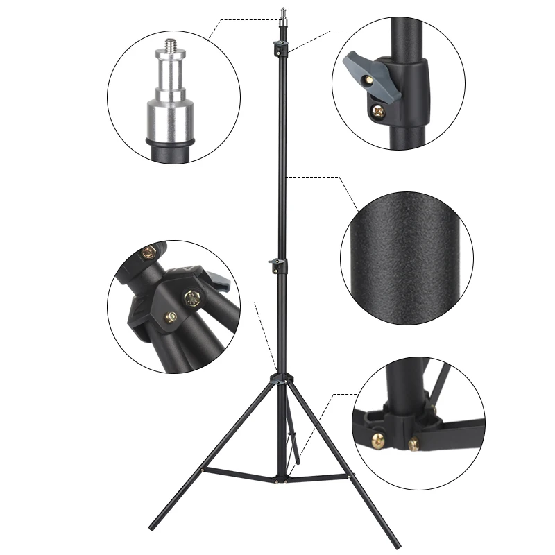 

Factory direct sales of mobile phone tripod camera tripod with 18 inch LED ring light for photography studio makeup fill light