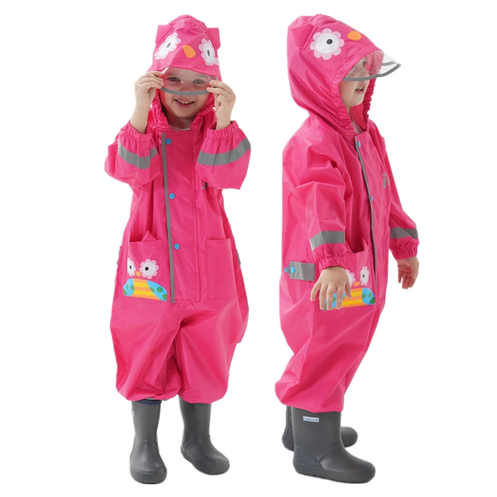 

Unisex Rain Jacket Waterproof Raincoat Coverall Raincoat Kindergarten Kids Rain Coat, Customized color