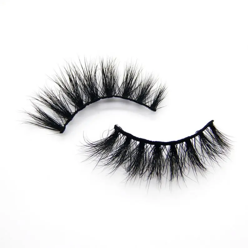 

Custom Box Strip Mink Eyelashes Natural 3d Mink Eyelashes Vendor, Black