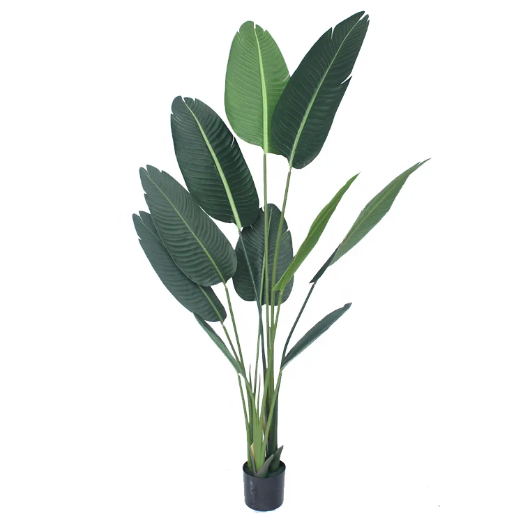

120cm 160cm 180cm 220cm Artificial Plastic Banana Indoor Bonsai Tree Plants, Green color