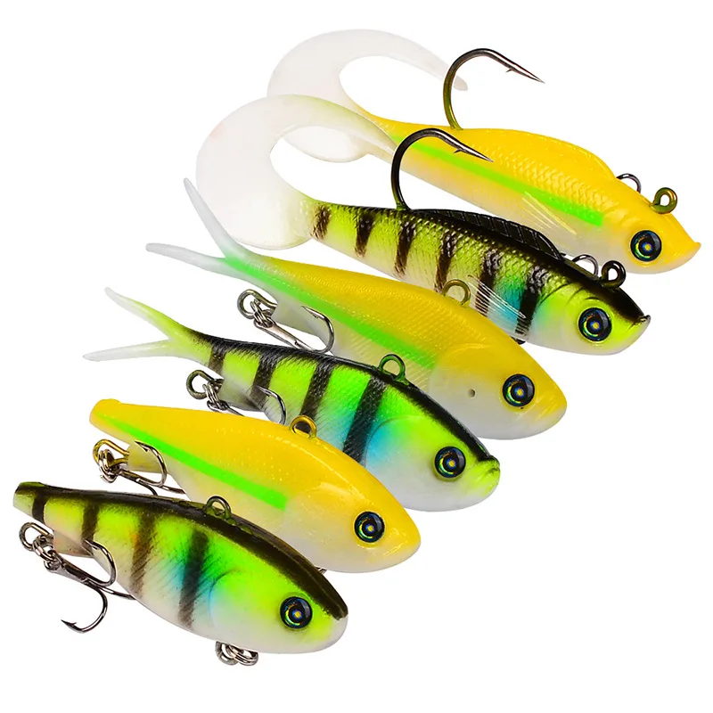 The killer of the sae bass, soft bait lead fish, silicone fishing lures 9 cm and 16.5 gram