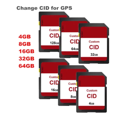 

GPS CID OEM/ODM Real 8GB 16GB 32GB card Memory Card 64GB change CID Code navigation high speed Customized for CID GPS, High quality memory card blue black