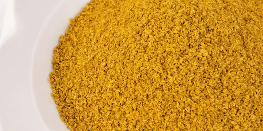 Comparison of raw vs cooked mustard seeds showing color change