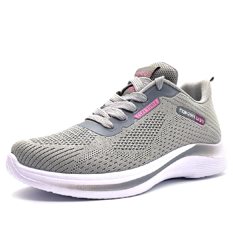 

New style hot sale cheap low MOQ OEM factory manufacturers ladies sneakers flying knitted ladies casual shoes women sport shoes
