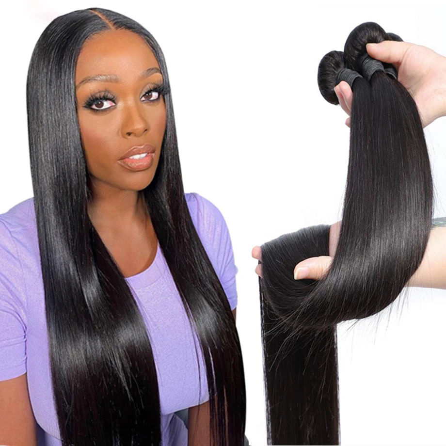 

Beicapeni Bone Straight 100% Natural Quality Indian Human Hair Bundles For Black Women