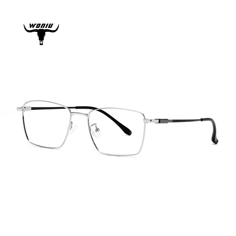 

GL18169 latest arrival mens high toughness titanium slim optical frames ultralight square glasses for myopia 2021