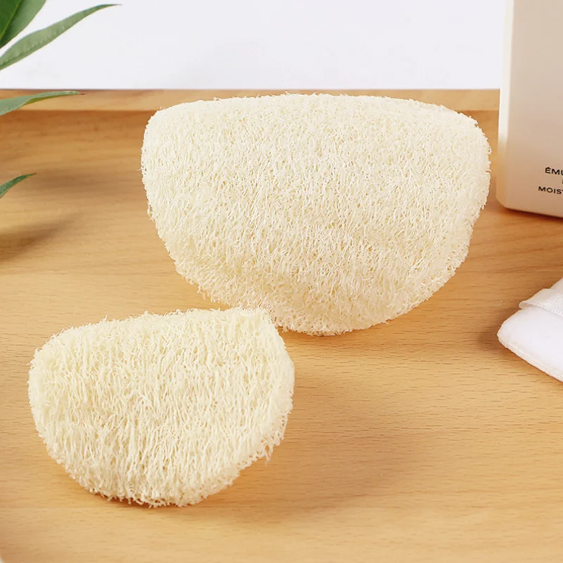 

100% Natural Scrubber Body Glove Close Skin Loofah Sponge Exfoliating Loofah Sponge Pads, Customized color
